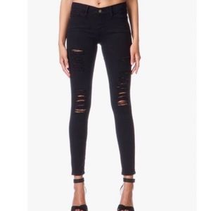 Black Frame Skinny Jeans